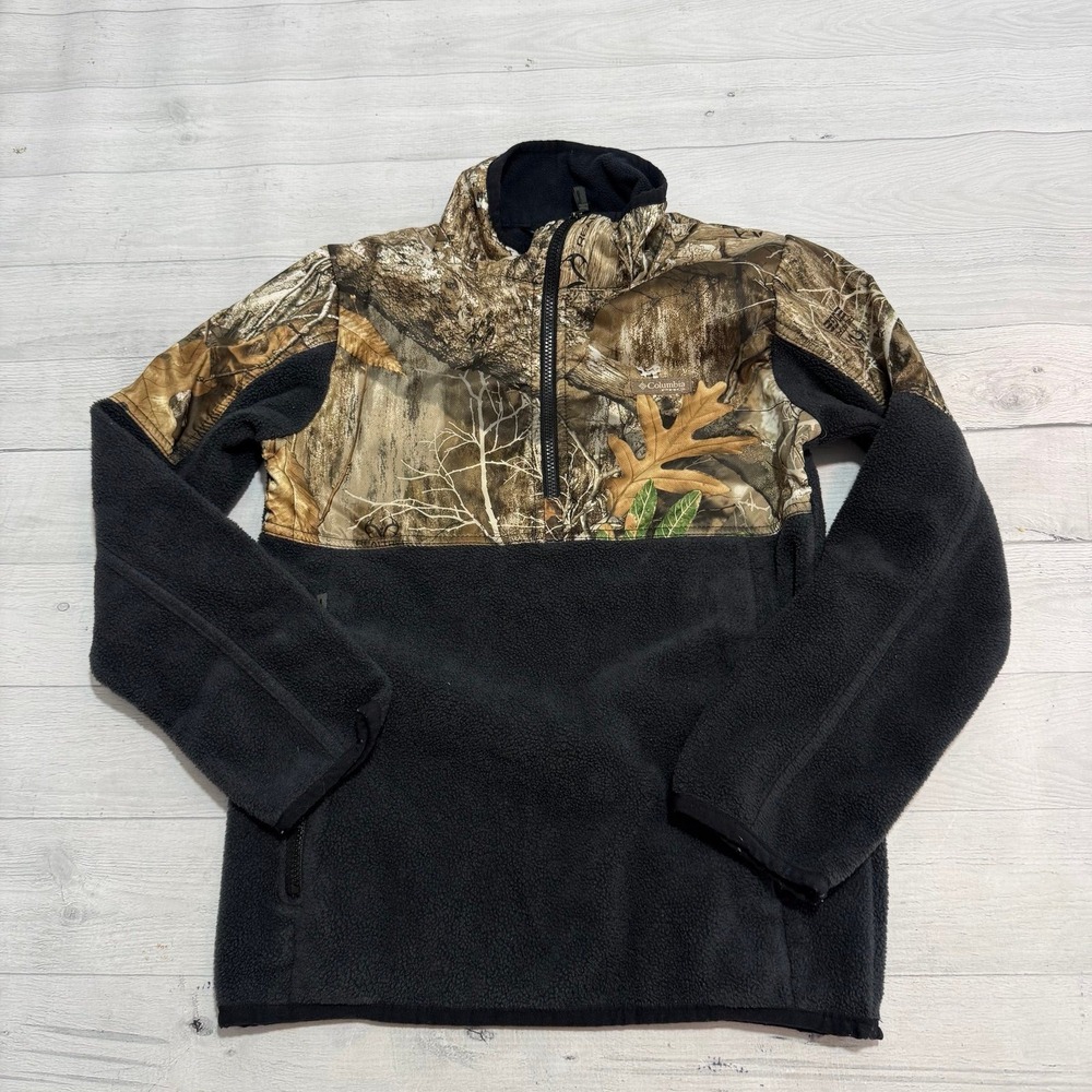 Columbia kids camo fleece pullover sweatshirt size 8